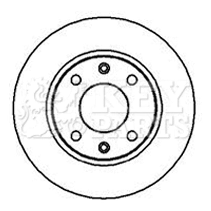 Genuine Key Parts KBD4098 Brake Disc Pair (Front)