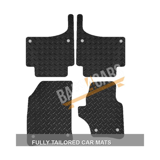 Tailored Rubber Mats for VW Touareg 09-12 Clips + Clips 2009 2010 2011 2012 UKB4C  - Dynamic Drive