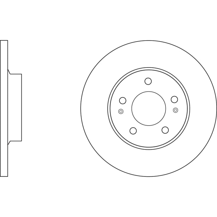 Apec Brake Disc Rear Fits Citroen C4 Mitsubishi Asx Eclipse Cross Outlander Peug