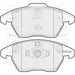 APEC Black Brake Pads (Front) (R90) PAD1398B fits Peugeot Citroën 307 C4 307 308 Apec Black  - Dynamic Drive