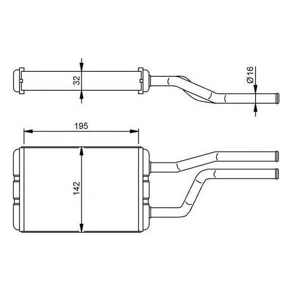 NRF Heater Radiator 58358