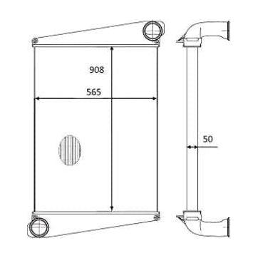 NRF Radiator fits Volvo 8700 B7 FL6 NRF  - Dynamic Drive