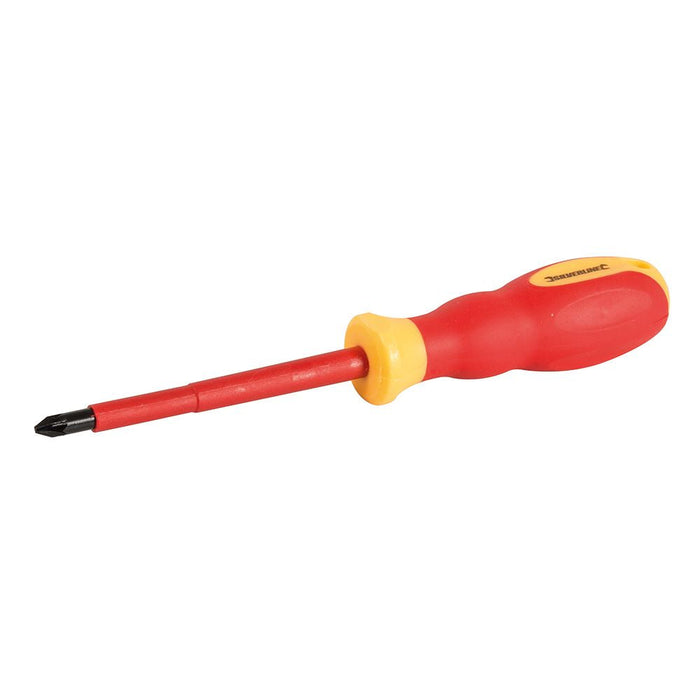 Silverline VDE Soft-Grip Electricians Screwdriver Pozidriv PZ2 x 100mm