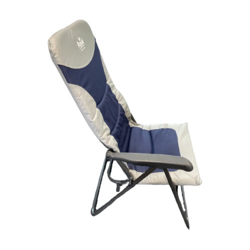 Royal Colonel Chair Blue High Back Camping Caravan BBQ Outdoors Garden Royal  - Dynamic Drive