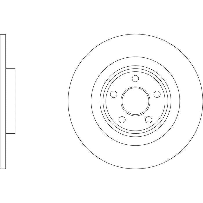 Apec Brake Disc Rear Fits Volvo Xc40 Apec  - Dynamic Drive