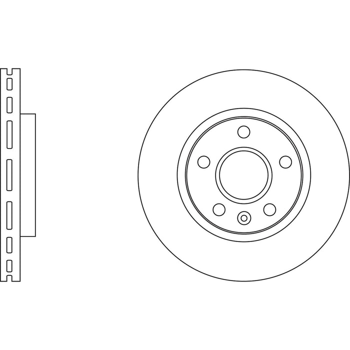 Genuine APEC Front Brake Discs & Pads Set Vented for Saab 9-5