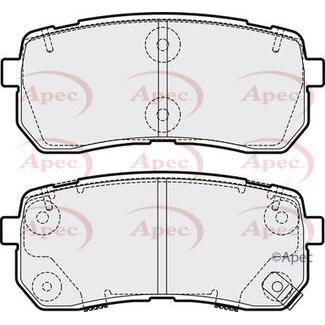 Apec Brake Pads Rear Fits Kia