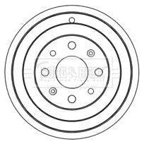 Genuine Borg & Beck Brake Drum fits Citroen Nemo Bipper 0208 BBR7237 Borg & Beck  - Dynamic Drive