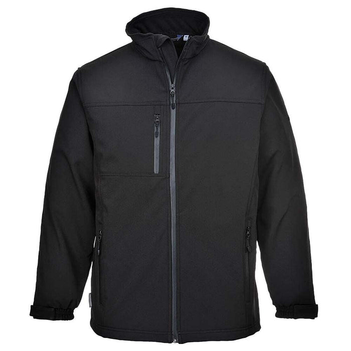 Portwest Softshell Jacket - Black - Large Portwest  - Dynamic Drive