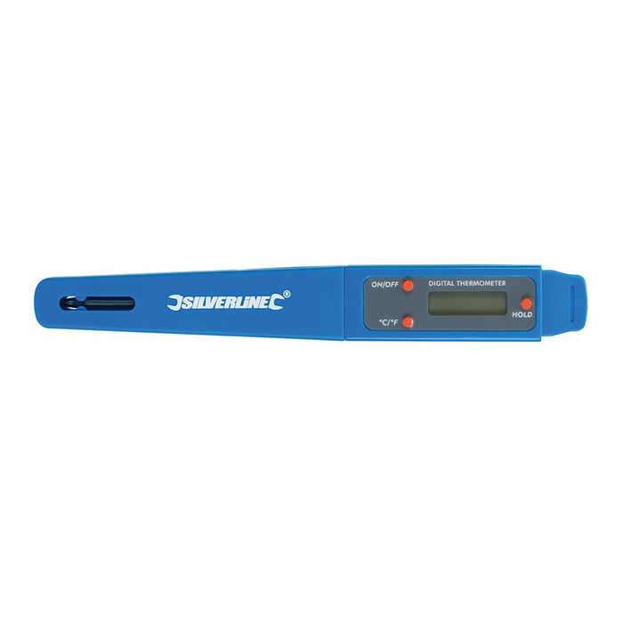 Silverline Pocket Digital Probe Thermometer -40°C to +250°C Silverline  - Dynamic Drive