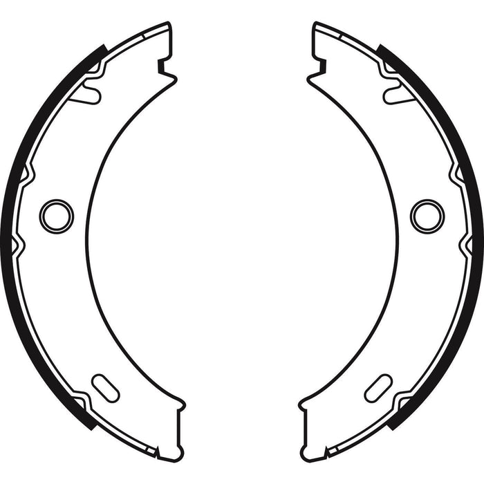 Apec Brake Shoe H/R Fits Mercedes Sprinter VW Lt