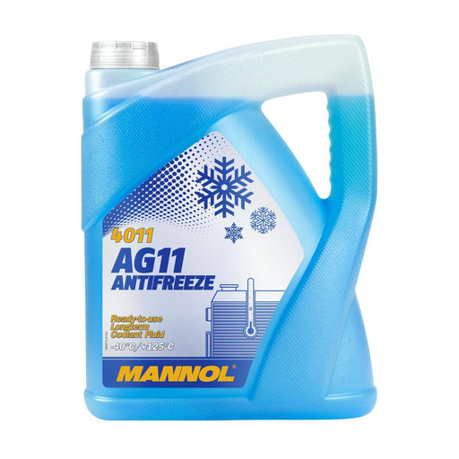 MANNOL AG 11 Blue Antifreeze Coolant Ready For Use -40C Longlife 5L Mannol  - Dynamic Drive