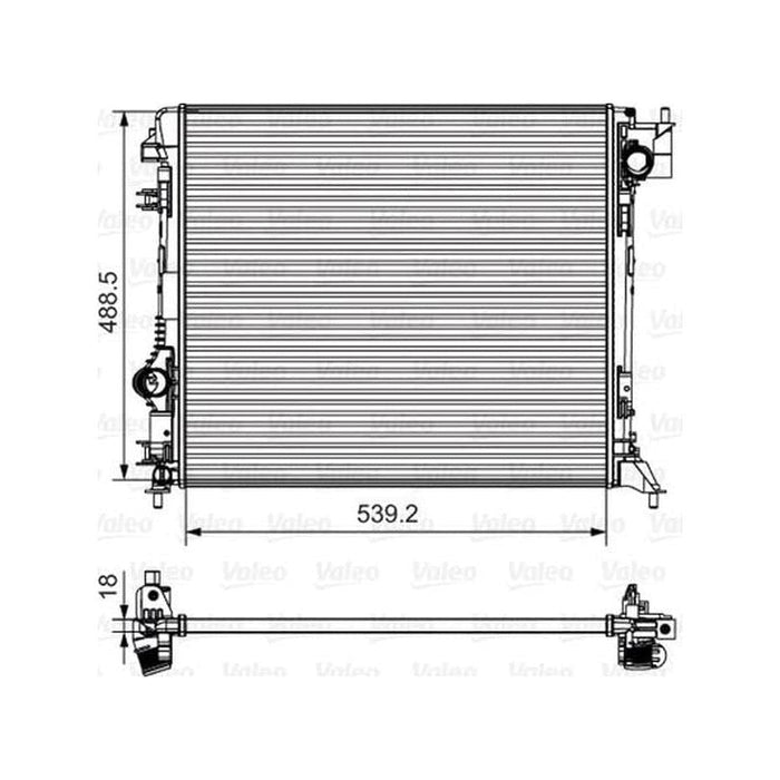 Genuine Valeo fits Radiator Nissan Qashqai 1.5 Dci Valeo  - Dynamic Drive