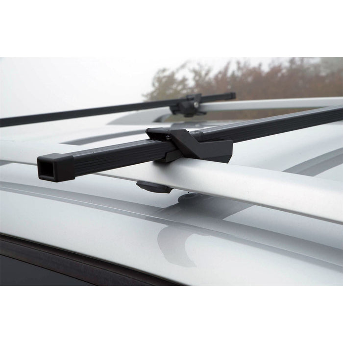 Aluminium Locking Roof Rack Cross Bars fits Nissan X-Trail with raised rails UKB4C  - Dynamic Drive