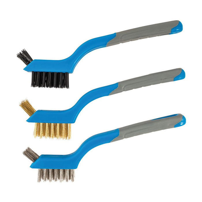 Silverline Mini Wire Brush Set 3pce 175mm