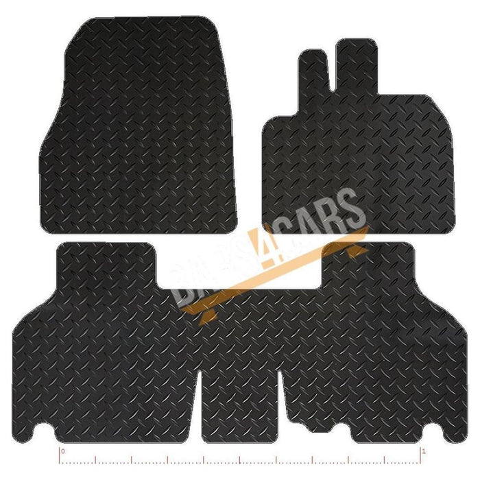 Blue Trim TailoBlue Rubber Car Mats for Mercedes Citan 12> Traveliner Set of 3 UKB4C  - Dynamic Drive