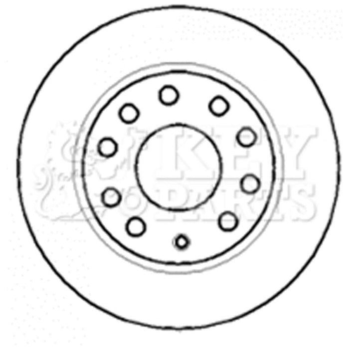 Genuine Key Parts KBD4382 Brake Disc Pair (Rear)