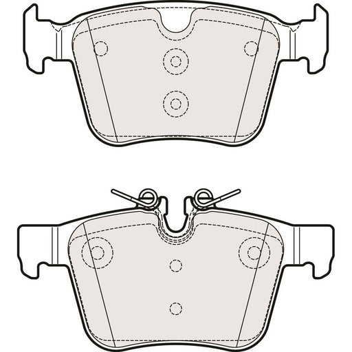 APEC Rear Brake Disc & Pads Set Vented for Land Rover Range Rover Velar Apec  - Dynamic Drive