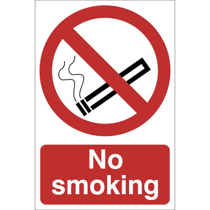 Draper No Smoking' Prohibition Sign, 400 x 600mm 72934 Draper  - Dynamic Drive