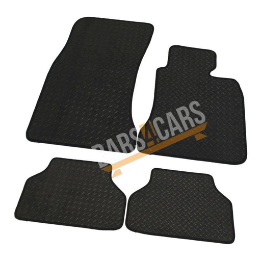 Fully Tailored Black Rubber Car Mats for Bmw E60 (5 Series) 03-10 Set of 4 XL UKB4C  - Dynamic Drive