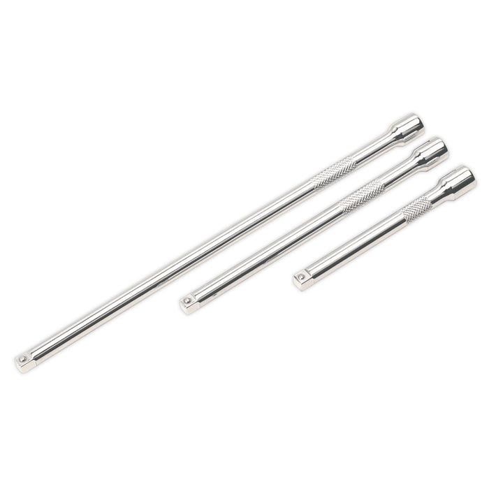 Sealey Extension Bar Set 3pc 1/4"Sq Drive AK6330