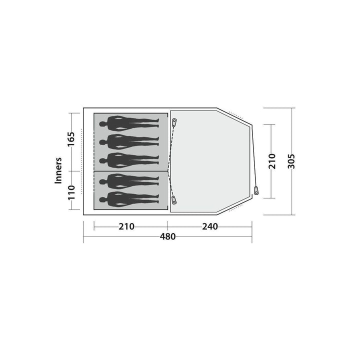 Easy Camp Tent Huntsville 500 5 Berth Pole Tent