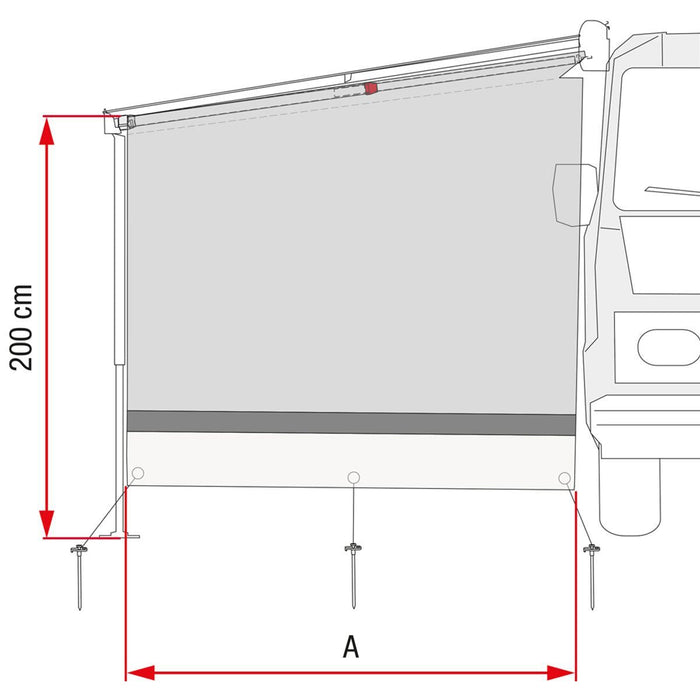 Fiamma Sun View Side Caravanstore XL Caravan Sun Shade