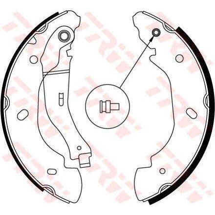 Genuine TRW Brake Shoes (R90) GS8689