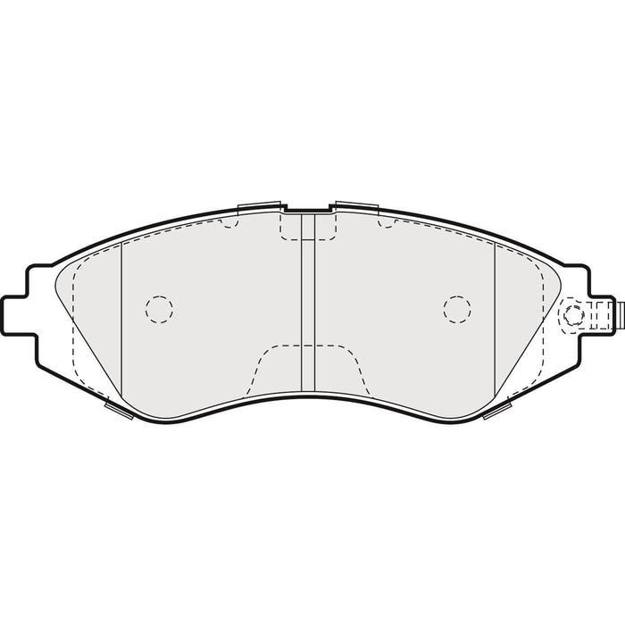 Apec Brake Pads Front Fits Chevrolet Tacuma Daewoo Leganza Nubira