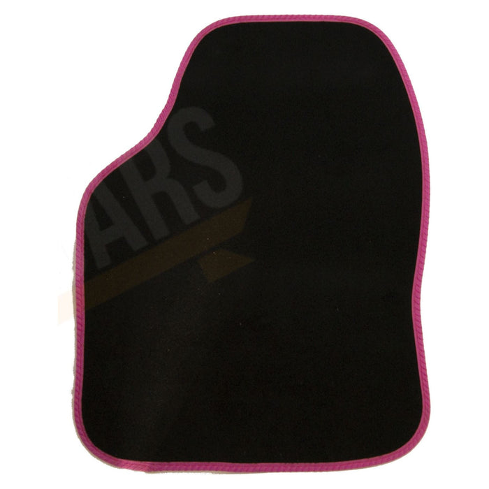 4 x Black  Carpet Floor Mats with Pink Trim fits BMW Mini Cooper Clubman Paceman UKB4C  - Dynamic Drive