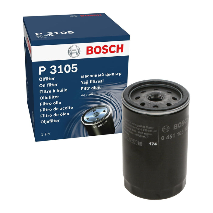 Genuine Bosch Car Oil Filter P3105 fits Mercedes-Benz 190 E - 1.8 - 90-93 045110