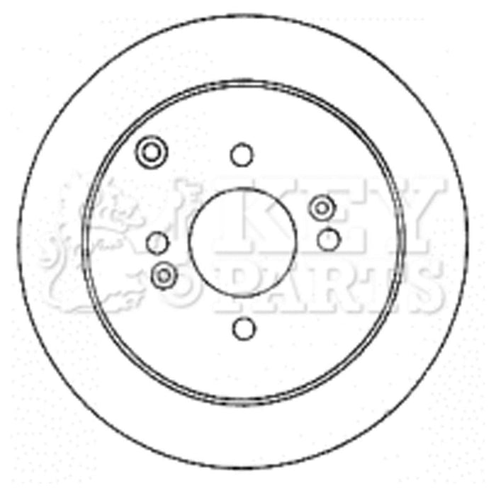 Genuine Key Parts KBD4578 Brake Disc Pair (Rear)