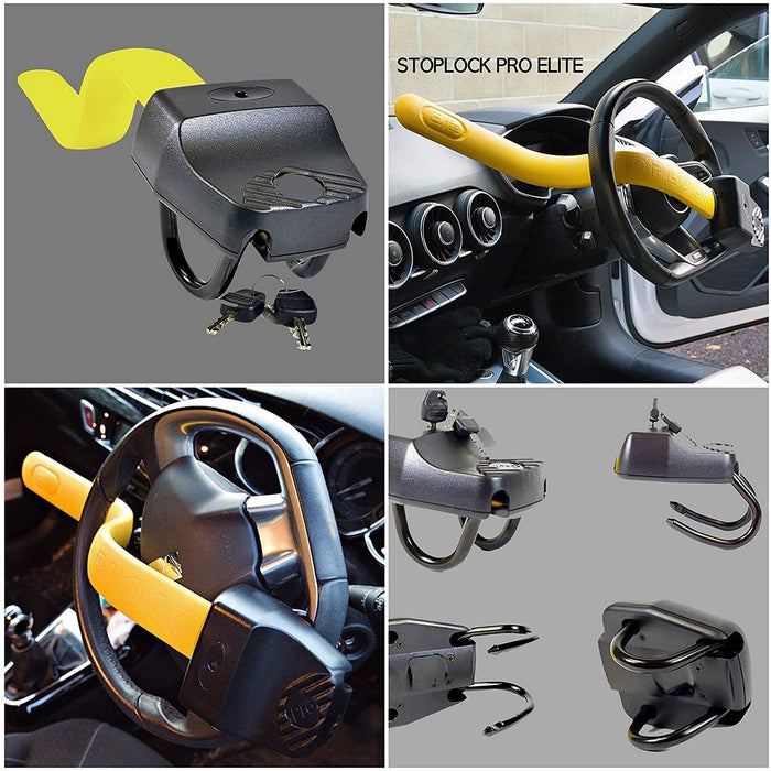 Stoplock Pro Elite Car Van Steering Wheel Lock Anti Theft Security Immobiliser