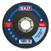 Sealey 115mm Zirconium Flap Discs 40Grit 22mm Bore - Pack of 10 FD1154010 Sealey  - Dynamic Drive