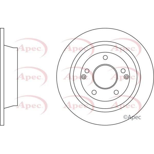 Apec Apec Brake Disc (Rear) (Single) DSK3849