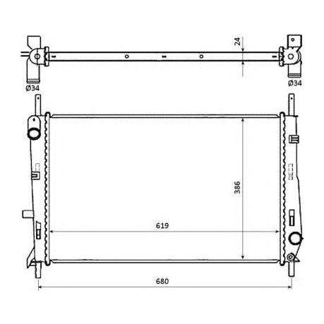 NRF Radiator 509528