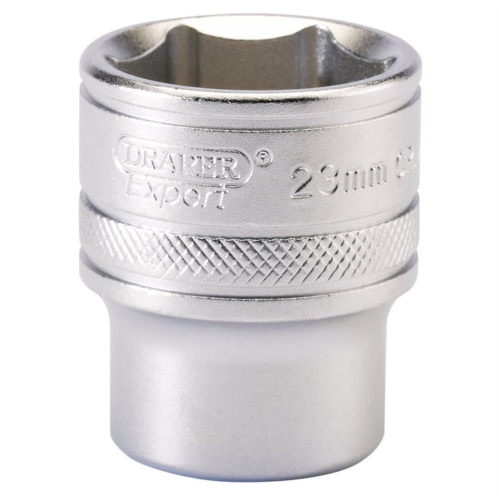 Draper 6 Point Metric Socket, 1/2" Sq. Dr., 23mm 16614 Draper  - Dynamic Drive