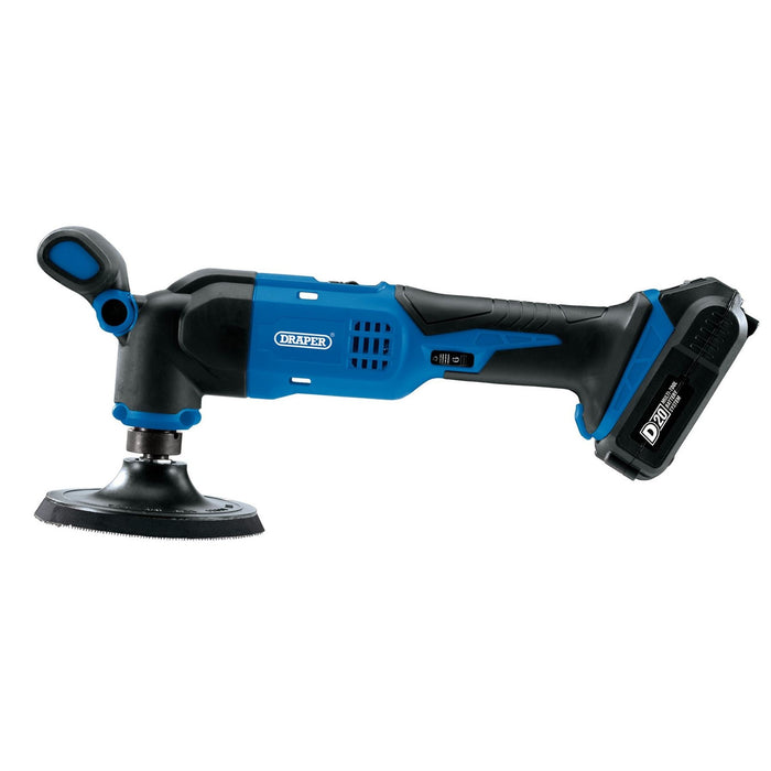 Draper D20 20V Dual Action Polisher, 125mm (Sold Bare) 55741