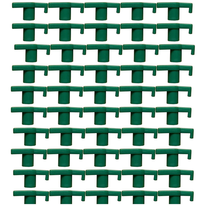 50 x Green Hard Ground Steel Rock Peg PLS Tops Hooks Tent 6009991 - UK Camping And Leisure