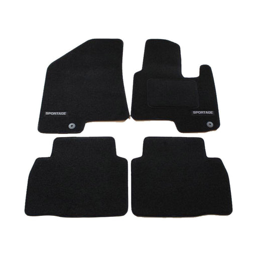 Tailored Logo Velour Carpet Floor Mats for Kia Sportage 2011-2015 4PCS UKB4C  - Dynamic Drive