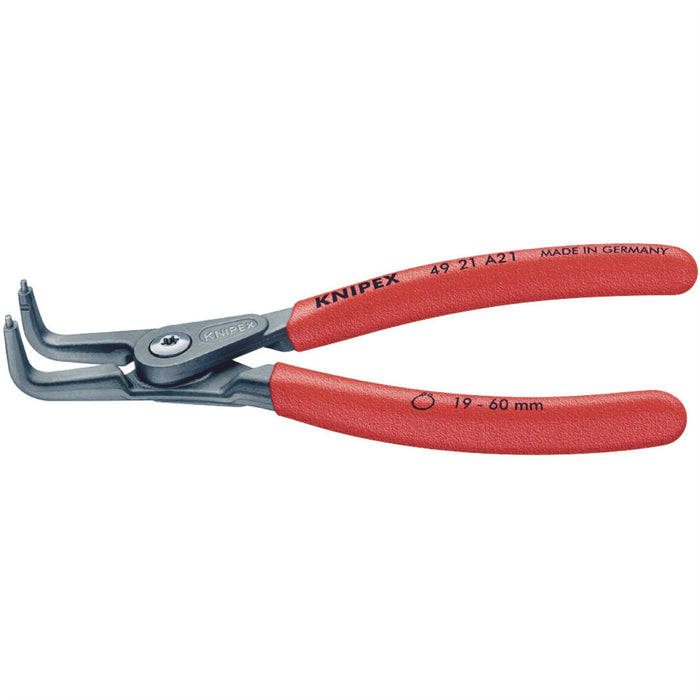 Draper Knipex 49 21 A21 90&deg; External Straight Tip Circlip Pliers, 19 - 60mm Draper  - Dynamic Drive