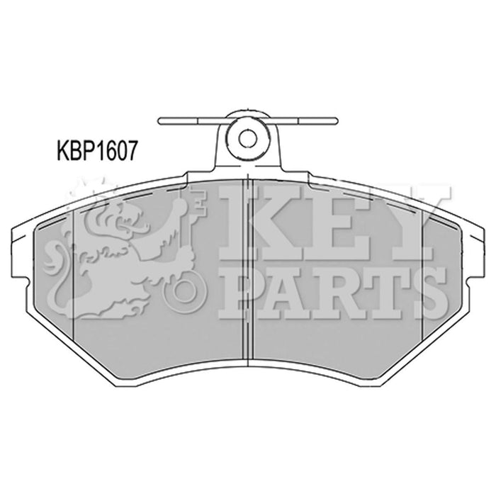 Genuine Key Parts KBP1607 Front Brake Pads (Lucas-Girling)