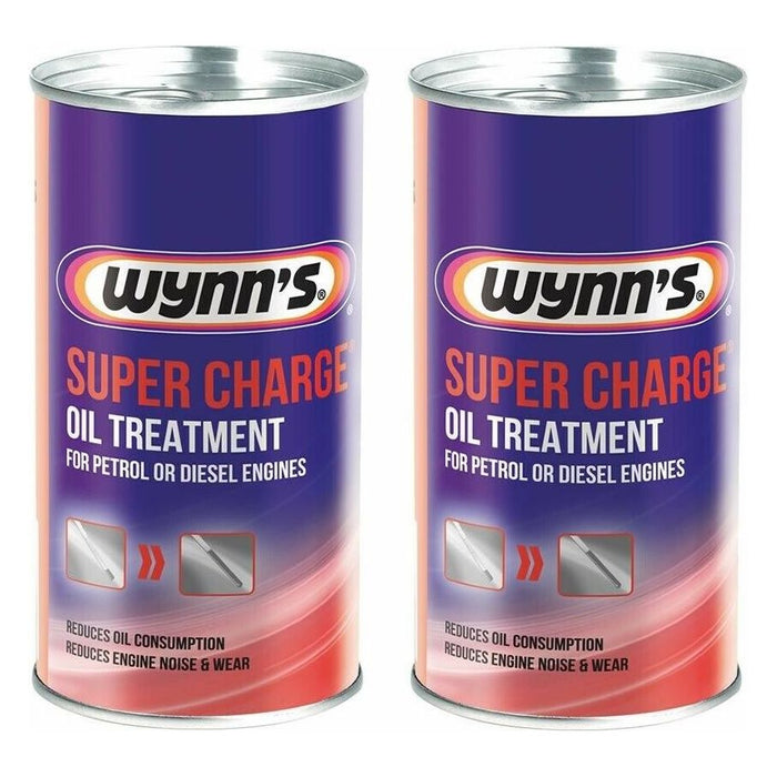 2X Wynns Super Charge Oil Treatment Car Additive Petrol Diesel Engine 300Ml Wynns  - Dynamic Drive