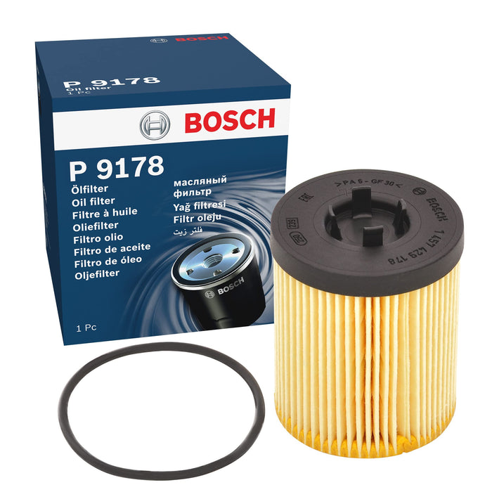 Genuine Bosch Car Oil Filter P9178 fits Vauxhall Zafira - 1.8 - 00-05 1457429178