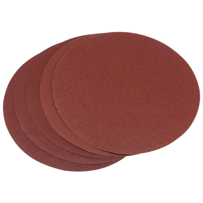 Draper Assorted Self-Adhesive Aluminium Oxide Sanding Discs, 200mm (Pack of 5) Draper  - Dynamic Drive