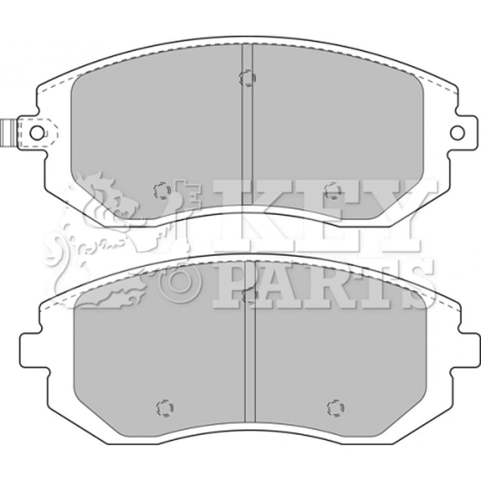 Genuine Key Parts KBP1905 Front Brake Pads-Includes Wear Indicators (Tokico)