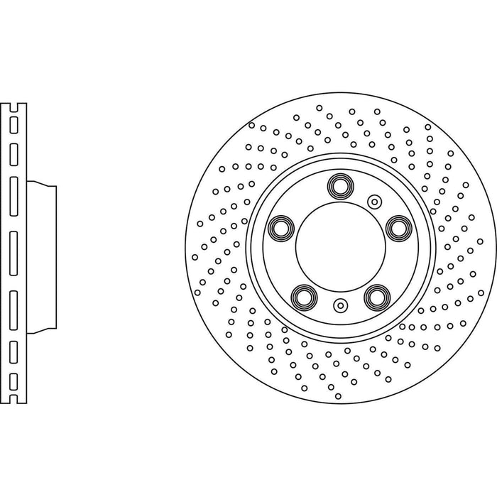 Apec Brake Disc Front Right Fits Porsche 911 Handed Off-Side