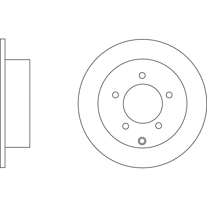 Apec Brake Disc Rear Fits Chrysler Sebring Dodge Avenger Caliber Jeep Compass Pa