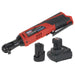 Sealey 12V Cordless 3/8" Drive Ratchet Wrench Kit 1.5Ah Battteries Charger Bag Sealey  - Dynamic Drive