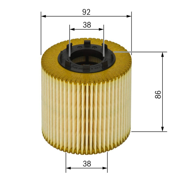 Genuine Bosch Car Oil Filter P9198 fits Vauxhall Movano CDTi - 2.5 - 06-10 14574